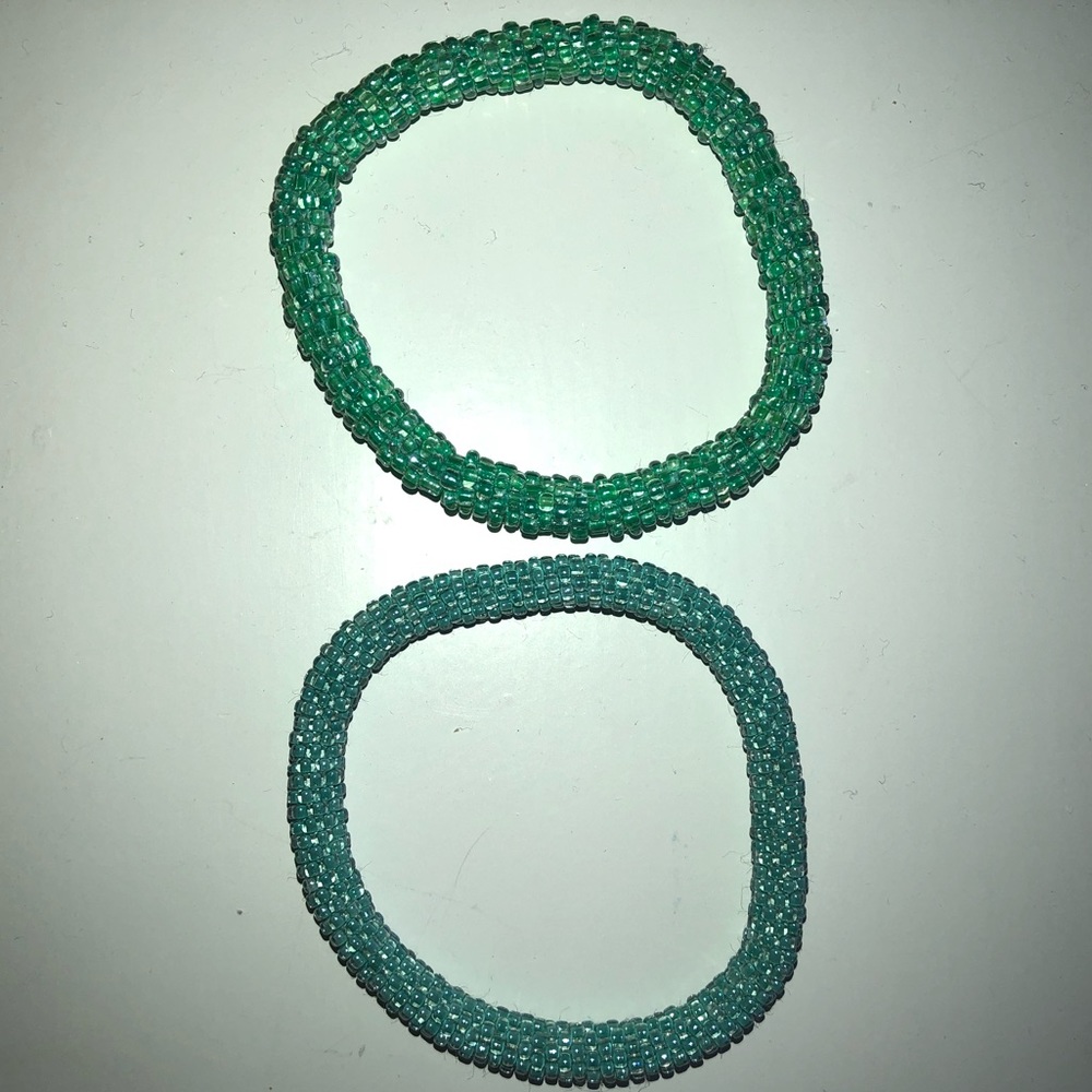 green and blue lily and laura bracelets (2)